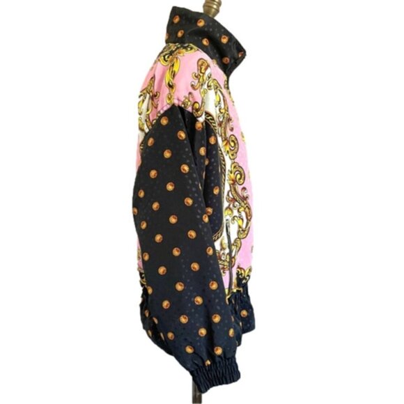 Vintage Baroque Batwing Lined Windbreaker / Light Jacket - Medium - Picture 6 of 11